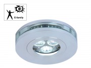  ALU-LED DECOR 10105GL1/AL, �lmennyezeti l�mpatest, �tm. 90x34mm, alum�nium, 1x50W / GU5,3 f�nyforr�shoz (KIFUT� TERM�K, A K�SZLET EREJ�IG)