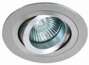  ALU-LED 11105AB/AL recessed luminaire, tiltable, diam. 92x30mm, aluminium, for 1x50W / GU5.3 light source (STOCK CLEARING SALE WHILE STOCK LASTS)
