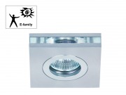  ALU-LED DECOR 50105GL1/AL, �lmennyezeti l�mpatest, 90x90x34mm, alum�nium, 1x50W / GU5,3 f�nyforr�shoz (KIFUT� TERM�K, A K�SZLET EREJ�IG)