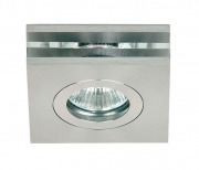  ALU-LED DECOR 50105GL2/AL, �lmennyezeti l�mpatest, 90x90x44mm, alum�nium, 1x50W / GU5,3 f�nyforr�shoz (KIFUT� TERM�K, A K�SZLET EREJ�IG)