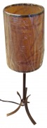  ISIS 82748/20 table lamp, brown lamp shade/skin impression for 1x40W / E14 (STOCK CLEARING SALE WHILE STOCK LASTS)