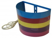  SAMSON 62112/71 wall lamp with switch and striped lamp shade for 1x40W / E14 (STOCK CLEARING SALE WHILE STOCK LASTS)