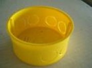  D-8001 perforated cable branch box, 80x80mm, yellow