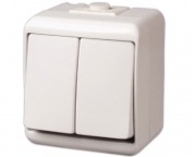  22031 Aquastar two-circuit switc, IP44 (STOCK CLEARING SALE WHILE STOCK LASTS)