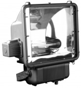  LIGHTMASTER 1000/A floodlighting luminaire with asymmetric light distribution, grey, for 1x1000W / E40 HPS/MH lamp, IP 66