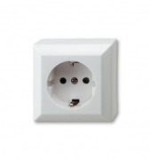  Business Line wall mounted socket, white