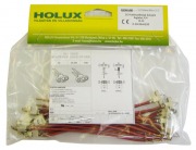  215 (10db bliszterben)G4-es  lecsavarozhat�, kisfesz�lts�g� halog�n foglalat 12cm veszet�kkel (KIFUT� TERM�K, A K�SZLET EREJ�IG)