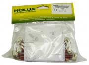  219/R (6db bliszterben) G5,3-4,8-as, lecsavarozhat� kisfesz�lts�g� halog�n foglalat 12cm vezet�kkel (KIFUT� TERM�K, A K�SZLET EREJ�IG)