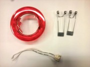  COLOR �lmennyezeti l�mpatest, piros, �tm. 79mm x 30mm, kiv. 65mm, fix, 1x max 20W/ GU5,3 f�nyforr�shoz (KIFUT� TERM�K, A K�SZLET EREJ�IG)