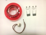  COLOR �lmennyezeti l�mpatest, piros, �tm. 80mm, kiv. 60mm, s�kban billenthet�, 1x max 20W/ GU4 f�nyforr�shoz (KIFUT� TERM�K, A K�SZLET EREJ�IG)