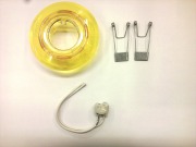  COLOR �lmennyezeti l�mpatest, s�rga, �tm. 80mm, kiv. 60mm, s�kban billenthet�, 1x max 20W/ GU4 f�nyforr�shoz (KIFUT� TERM�K, A K�SZLET EREJ�IG)