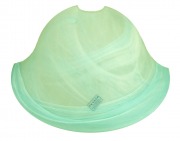  Half glass lampshade, curved, Murano, green (STOCK CLEARING SALE WHILE STOCK LASTS)