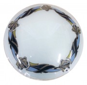  Ufo D40 ceiling glass lampshade opal floral pattern (STOCK CLEARING SALE WHILE STOCK LASTS)