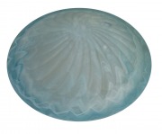  Ufo D40 ceiling glass lampshade, ribbed, Murano, aquamarine (STOCK CLEARING SALE WHILE STOCK LASTS)