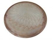  Ufo D40 ceiling alabaster glass lampshade, ribbed, Murano, tobacco (STOCK CLEARING SALE WHILE STOCK LASTS)