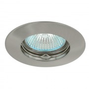  LUTO CTX-DS02B - recessed luminaire, fixed, matt chrome, for 1x50W/12V/GU5.3 (12V) dichroic mirror halogen lamp