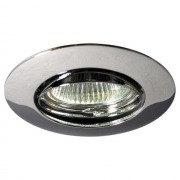  LUTO CTX-DT02B-C recessed luminaire, tiltable, chrome, for 1x50W / GU5.3 light source