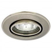  HORN CTC-3115-SN/N recessed luminaire, tiltable, satin nickel/nickel, for 1x50W / GU5.3 light source