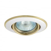  HORN CTC-3115-PS/G recessed luminaire, tiltable, pearl silver/gold, for 1x50W / GU5.3 light source