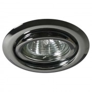  ARGUS CT-2115-C recessed luminaire, tiltable, diam. 85 mm, chrome, for 1x50W / GU5.3 light source