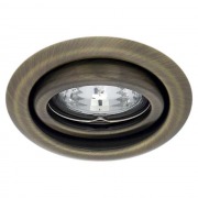  ARGUS CT-2115-C  BR/M recessed luminaire, tiltable, diam. 85 mm, matt copper, for 1x50W / GU5.3 light source