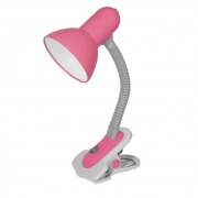  SUZI clip on table spot with flexible arm, 190mm, pink, for  1xmax.60W / E27