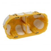  KPL 64-50/2LD NA 2-gang installation box for plasterboard wall, diam. 68mm, with rubber gasket