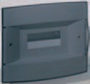  EKINOXE kiseloszt�, s�llyesztett,1sor, 6 modul, f�stszin� ajt� (KIFUT� TERM�K, A K�SZLET EREJ�IG)