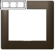  GALEA LIFE three-gang frame, horizontal, deep bronze