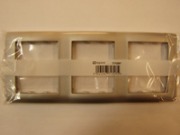  GALEA LIFE three-gang frame, vertical, aluminium grey