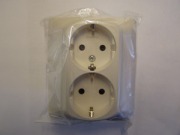  GALEA LIFE double spring socket with child protection, pearl white