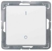  CARIVA two-pole recessed switch without frame, white