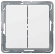  CARIVA recessed two-circuit switch without frame, white