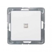  CARIVA one-pole recessed switch with indicator light, without frame, white