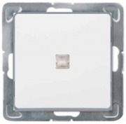  CARIVA recessed two-way switch with indicator light, without frame, white