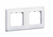  CARIVA two-gang frame, white