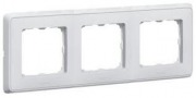  CARIVA three-gang frame, horizontal, white