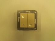  CARIVA recessed shutter push switch without frame, beige