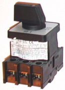  P1-25/E in/out switch, 3P, 25A, integrable
