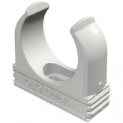  2955/M16 Quick fixing clamp, M16, plastic, light grey
