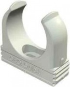  2955/M63 Quick fixing clamp, M63, plastic, light grey
