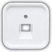  CLASSIC PF-4 cover for tele- and datacom socket, white