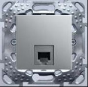  NOVA PID 14-4(4) - RJ11 telecom socket with cover, white (STOCK CLEARING SALE WHILE STOCK LASTS)