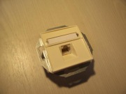  PID 15-4(4) recessed phone socket, cream (STOCK CLEARING SALE WHILE STOCK LASTS)