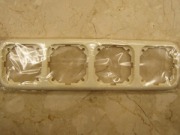  PK-4 four-gang frame, cream