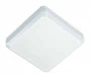  SIMONA 300/128/E ceiling mounted luminaire with opal PC diffuser and electronic ballast, 300x300x80mm, for 1x28W / GR10q 2D light source, IP 65