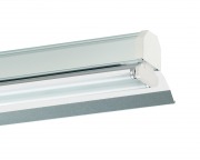  LINIA gyorsszerel�s� l�mpatestrendszer, 2x58W-os f�nycs�ves l�mpatest egys�g alum�niumb�l k�sz�lt keskenyen sug�rz� f�nyterel�vel, elektronikus el�t�ttel, 5 eresen el�vezet�kelt tart�s�nnel, f�nyforr�s n�lk�l