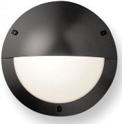  CHARTRES luminaire, diam. 309x100mm, aluminium body, PC diffuser, satin white, with 1x42W / E27 energy efficient halogen lamp, IP 55 (STOCK CLEARING SALE WHILE STOCK LASTS)