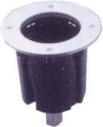  A0125 floor/wall recessing accessory for UWF 10 luminaires, inox ring