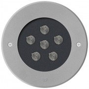  CRICKET 168+/ELL LED-HP, recessed in-ground luminaire, elliptic, with 6.6W high power LED (3000K), aluminium, IP67